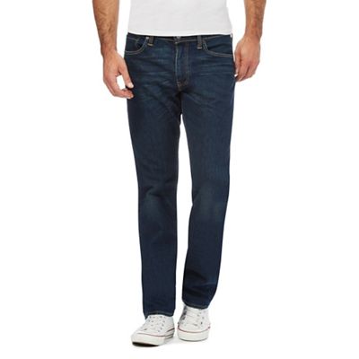 Big and tall blue '504' straight leg jeans
